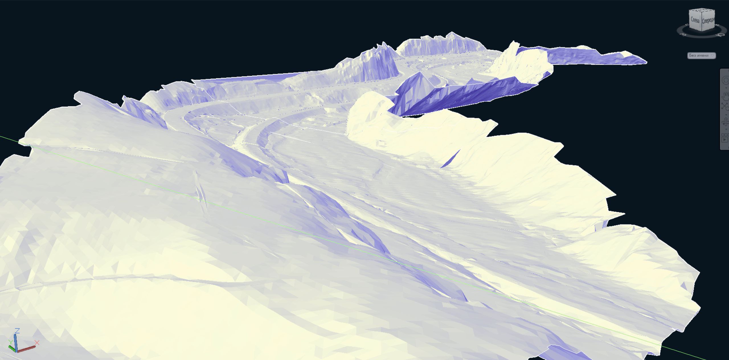 Топографическая основа для будущей подстанции